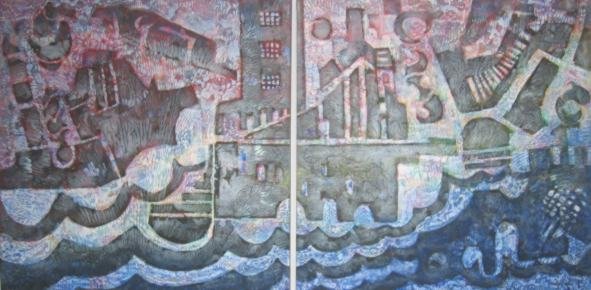 02. Haus am Fluß, Diptychon